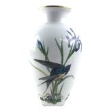 VTG Franklin Porcelain Meadowland Bird Vase