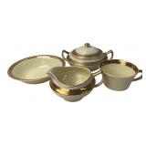 Cronin China 18K Gold Trim Creamer & Sugar Set