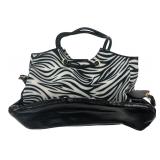 Simply G Zebra Print Tote Bag 20" L