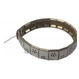 Enamel & Gold-Tone Mesh Link Bracelet
