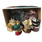 Mixed Lot of Holiday Angels, Ribbon & Decor