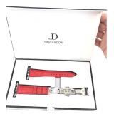 Apple Watch Band -Longvadon Caiman Series Red
