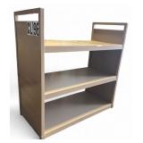 Tan Metal 3-Tier Utility Shelving Unit