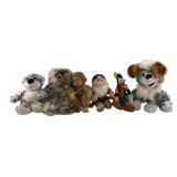Disney & Zoo Borns Mixed Plush Toy Lot of 6