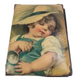 Antique Celluloid Photo Album & Cabinet Cards