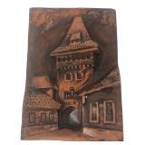 Molded Relief Architectural Wall Plaque 6x9