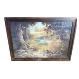 Jenkins Framed Forest Landscape Artwork