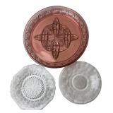 Assorted Pressed Glass Plates