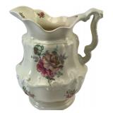BV Athenia Floral Ceramic Pitcher