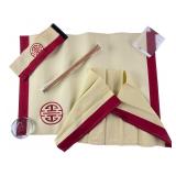 Fabric Chopstick Holder Set with Shou Motif