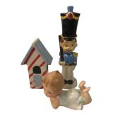Vintage Japan Ceramic Figurine Lot of 3
