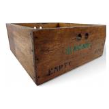 Michigan AG No 3 Wooden Crate