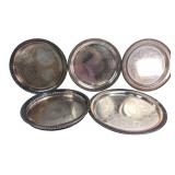Wilcox & Wm Rogers Silverplate Platters Set of 5