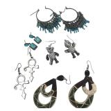 5 Pairs Assorted Fashion Dangle Earrings