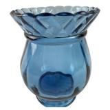 Fenton Blue Glass Vase