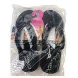 Pedi Couture Black Pedicure Sandals Size XL