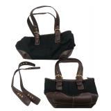 Simply G Black & Brown Tote Bags Set