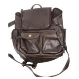 Rosetti Brown Faux Leather Backpack
