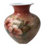 Heinrich & Co. Hand-Painted Floral Vase 8"H