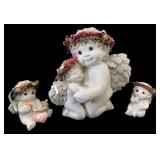 Dreamsicles Signed Angel Figurines Set of 3