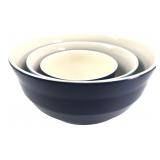 Dowan Nesting Blue Fine Porcelain Mixing Bowls