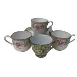 Noritake & Merit Occupied Japan Teacups & Saucers