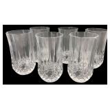 Set of 6 Cut Glass Highball Tumblers