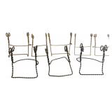 8 Twisted Wire Plate Display Stands
