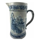 Westerwald Style Cobalt Stoneware Pitcher