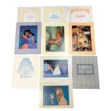 5 Disney Store Commemorative Lithographs 1993-95