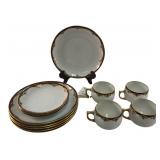 Hand Painted German Porcelain 13-Piece Set