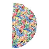 Round Fruit Motif Tablecloth 69" Dia