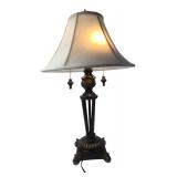 Traditional Bronze-Finish Table Lamp 26" H