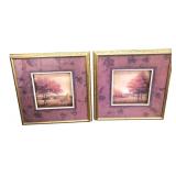 S. McHannon Framed Landscape Prints Pair