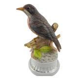 Ceramic Songbird Music Box Sanyo Movement