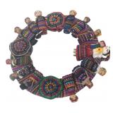 Guatemalan Worry Doll Wall Mirror 9 in.