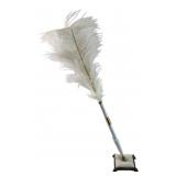White Feather Quill Ballpoint Pen & Stand