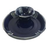 Kelly Studio Pottery Blue Chip & Dip Bowl 11.5 in