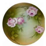 P.S.A.G. Bavaria Hand-Painted Rose Plate 8"