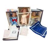 Knowles Yolanda Bello Porcelain Dolls Set of 3