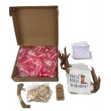 Pink Plastic Boot Shot Glasses & Favor Bags Lot