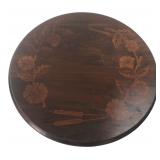 Cornwall Handcrafted Wood Floral Lazy Susan