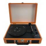 Pyle PVTTBT6 Portable Turntable Orange