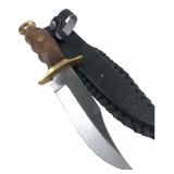 Pakistan Bowie Style Hunting Knife & Sheath