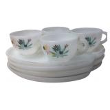 Federal Glass Patio Snack Set in Box