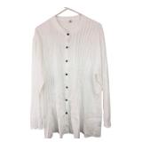 White Pleated Banded Collar Shirt 5XL