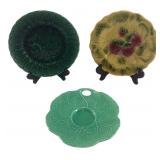 Sarreguemines France Majolica Plates