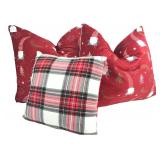 Set of 3 Christmas Throw Pillows