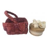 Two Decorative Woven Baskets