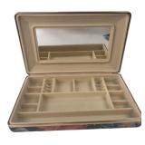 Floral Fabric Covered Jewelry Box 10x6